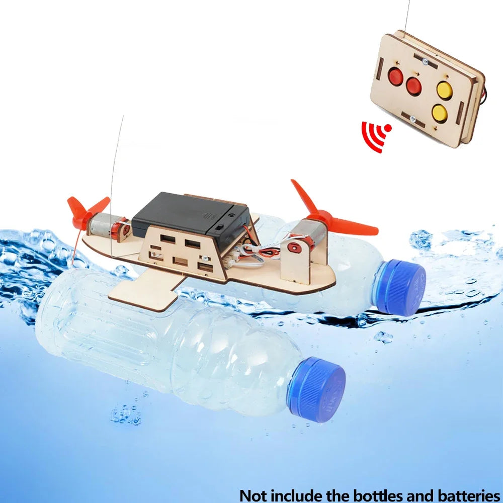 DIY Remote Control Wind Boat Model STEM Building Kit