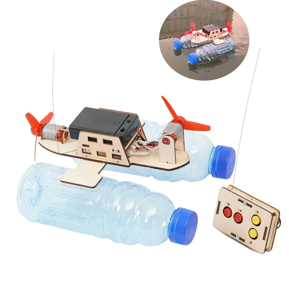 DIY Remote Control Wind Boat Model STEM Building Kit