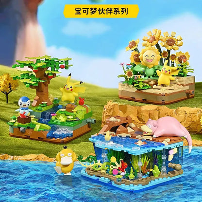 Cartoon Monster Building Blocks Figure Toy Model