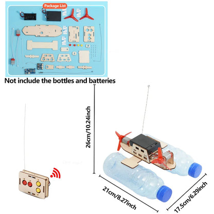 DIY Remote Control Wind Boat Model STEM Building Kit