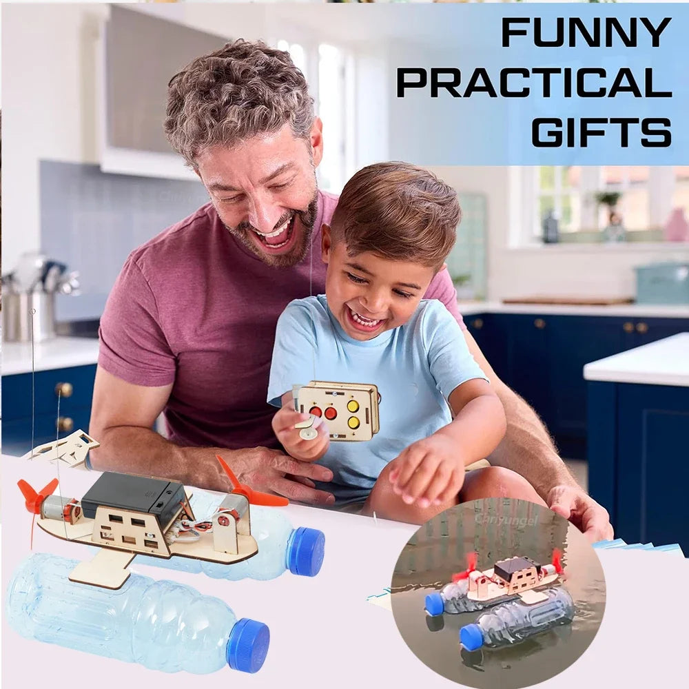 DIY Remote Control Wind Boat Model STEM Building Kit