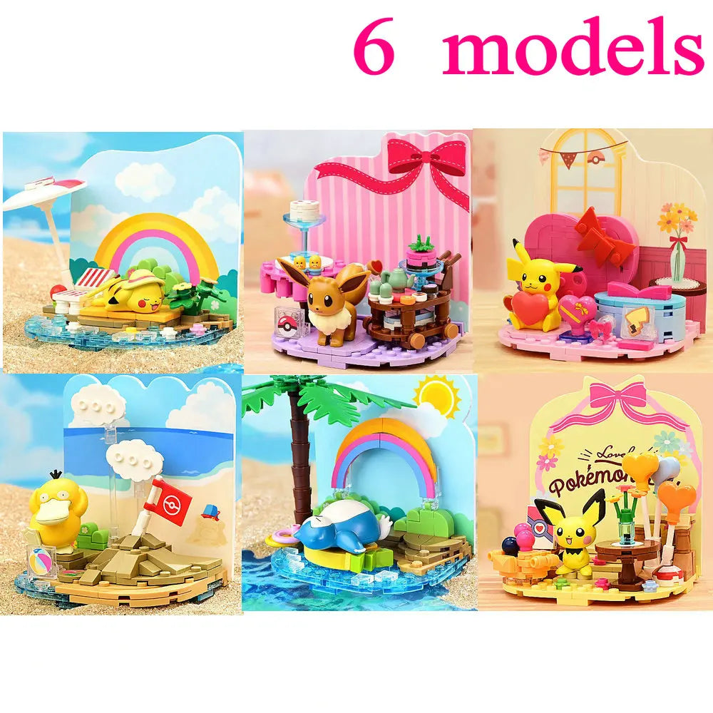 Cartoon Monster Building Blocks Figure Toy Model