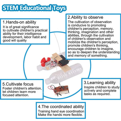 DIY Remote Control Wind Boat Model STEM Building Kit