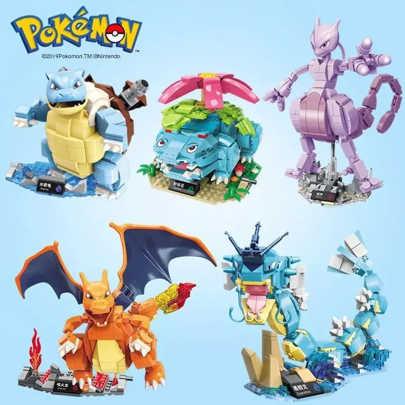 Cartoon Monster Building Blocks Figure Toy Model